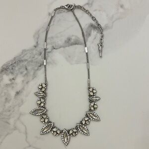Chloe + Isabel Silver Crystal Collar Necklace